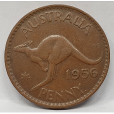 AUSTRALIA 1956Y. ONE 1 PENNY . MULE . RARE